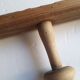 Coat rack 2m, 14 wooden wall hooks