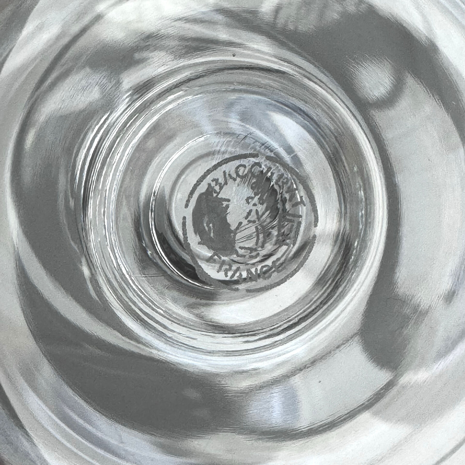Lot de deux verres à Cognac en Cristal de Baccarat