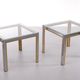 Pair of Renato Zevi side tables, Hollywood Regency tables, Italy from the 1970s.