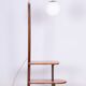 Czech Art Deco Floor Lamp in Walnut attributed to Jindřich Halabala for Up Závody, 1930s