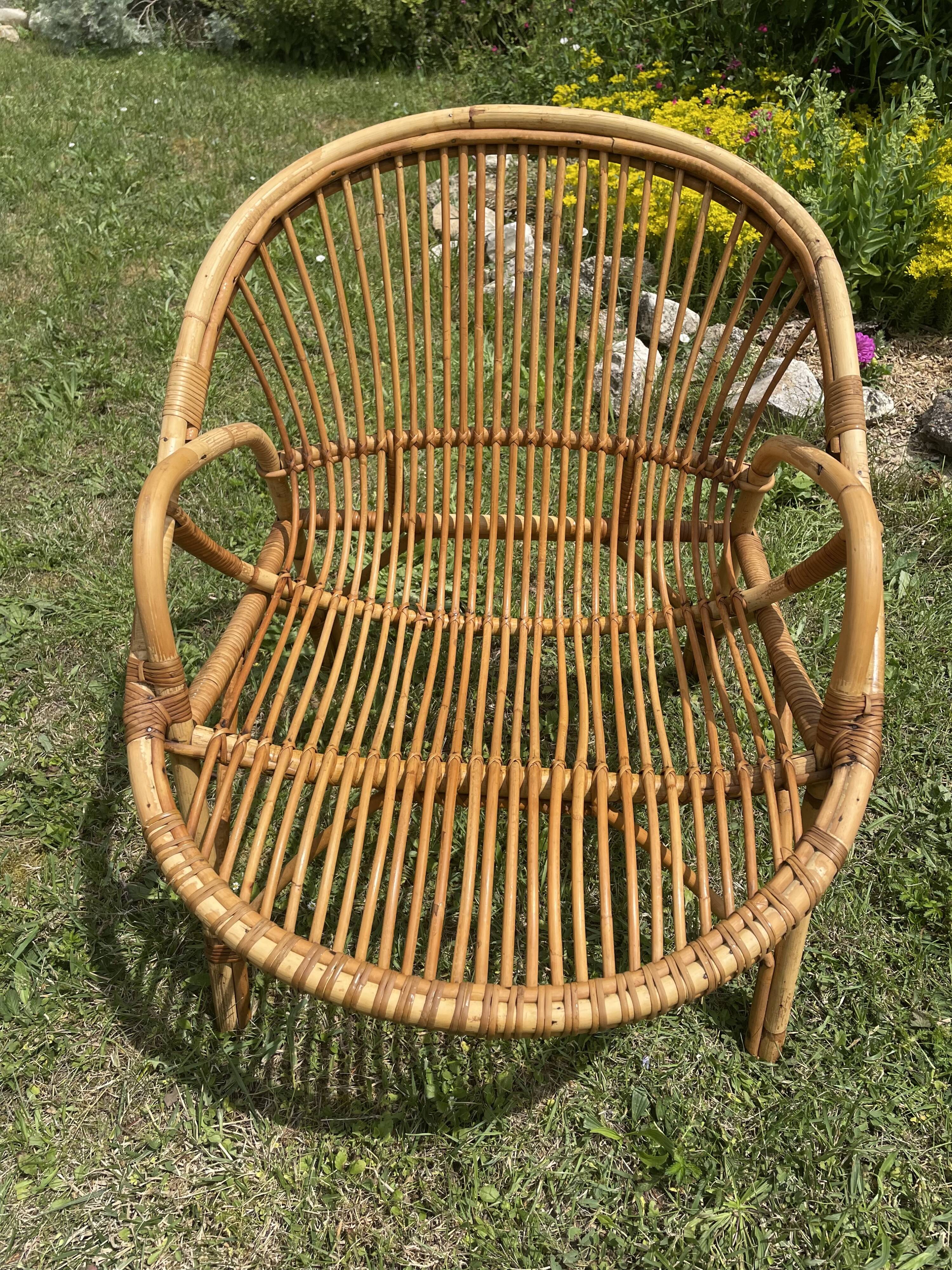 Restored garden furniture