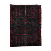 Modern Moroccan carpet black