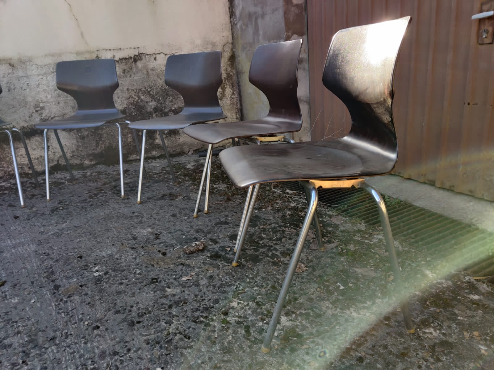 8 vintage chairs by Flötotto Pagwood