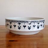 Bowl former french Teresa 1900, white blue