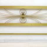 Mid-Century Modern Gilded and Satin Brass Double Bed, 1970