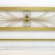 Mid-Century Modern Gilded and Satin Brass Double Bed, 1970