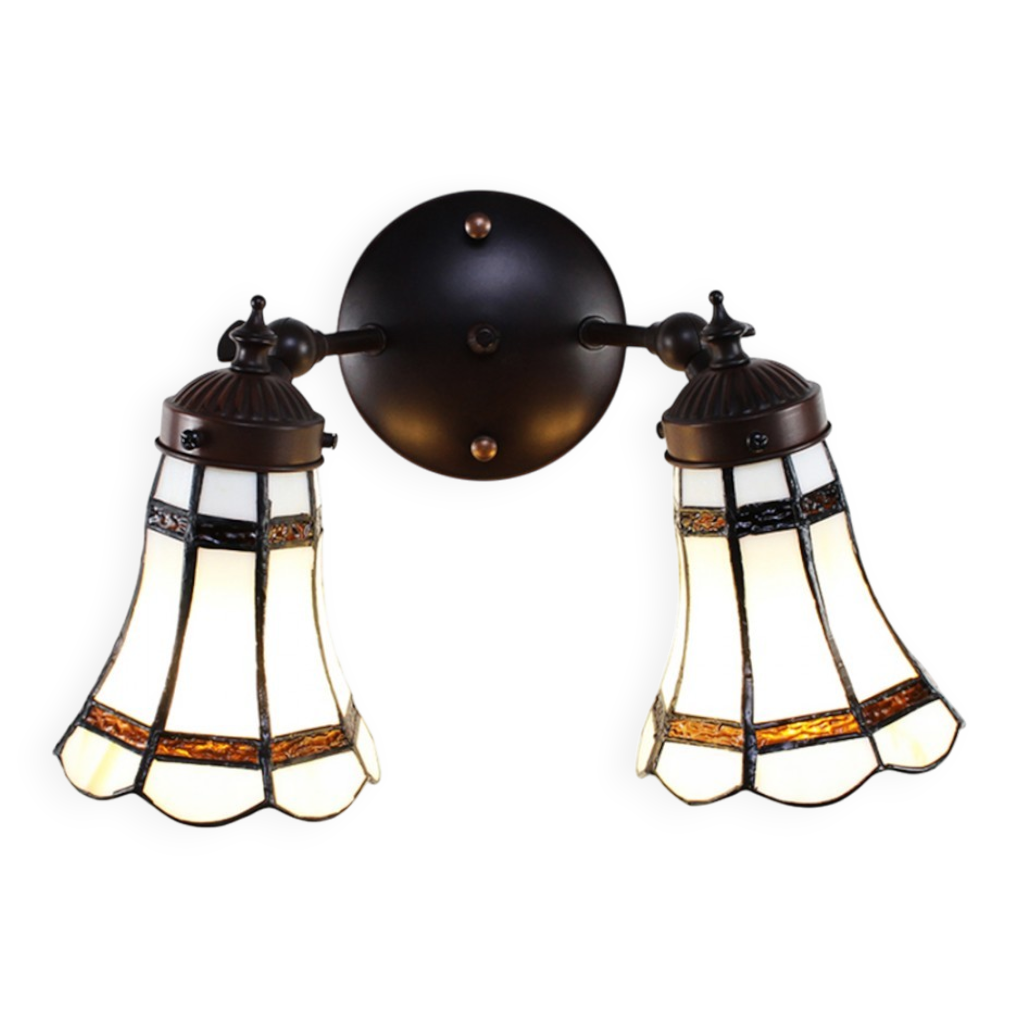 Double Tiffany wall lamp