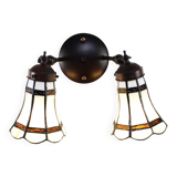 Double Tiffany wall lamp