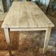Raw solid oak and chestnut farmhouse table 244cm