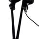 Old black Jieldé workshop lamp with clamp, 2 arms (35 and 50cm) - E27 150W.