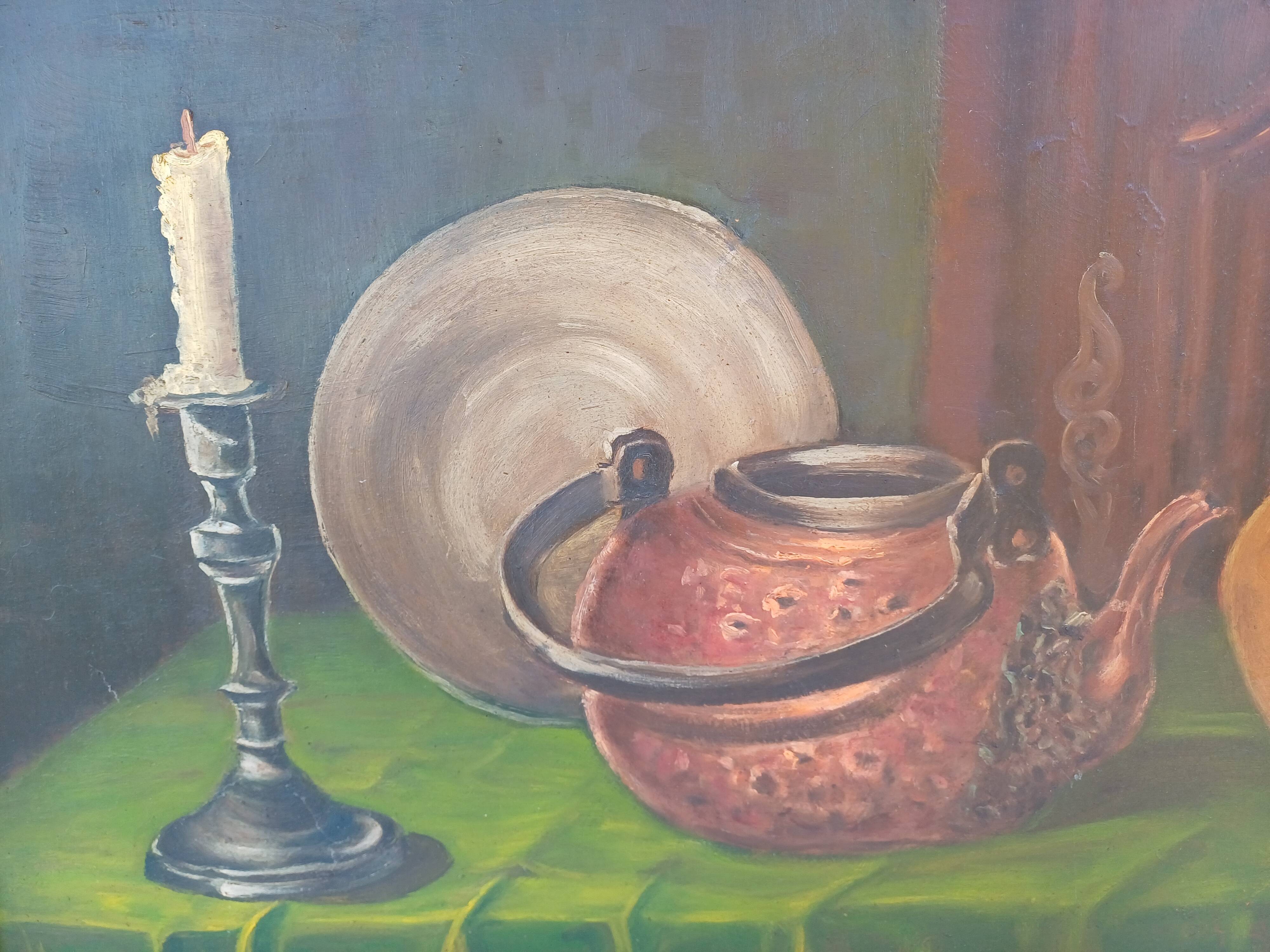 Oil on Panel “Still Life” by: Le Baro