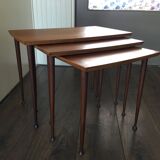 Mid-century scandinavian teak nesting tables