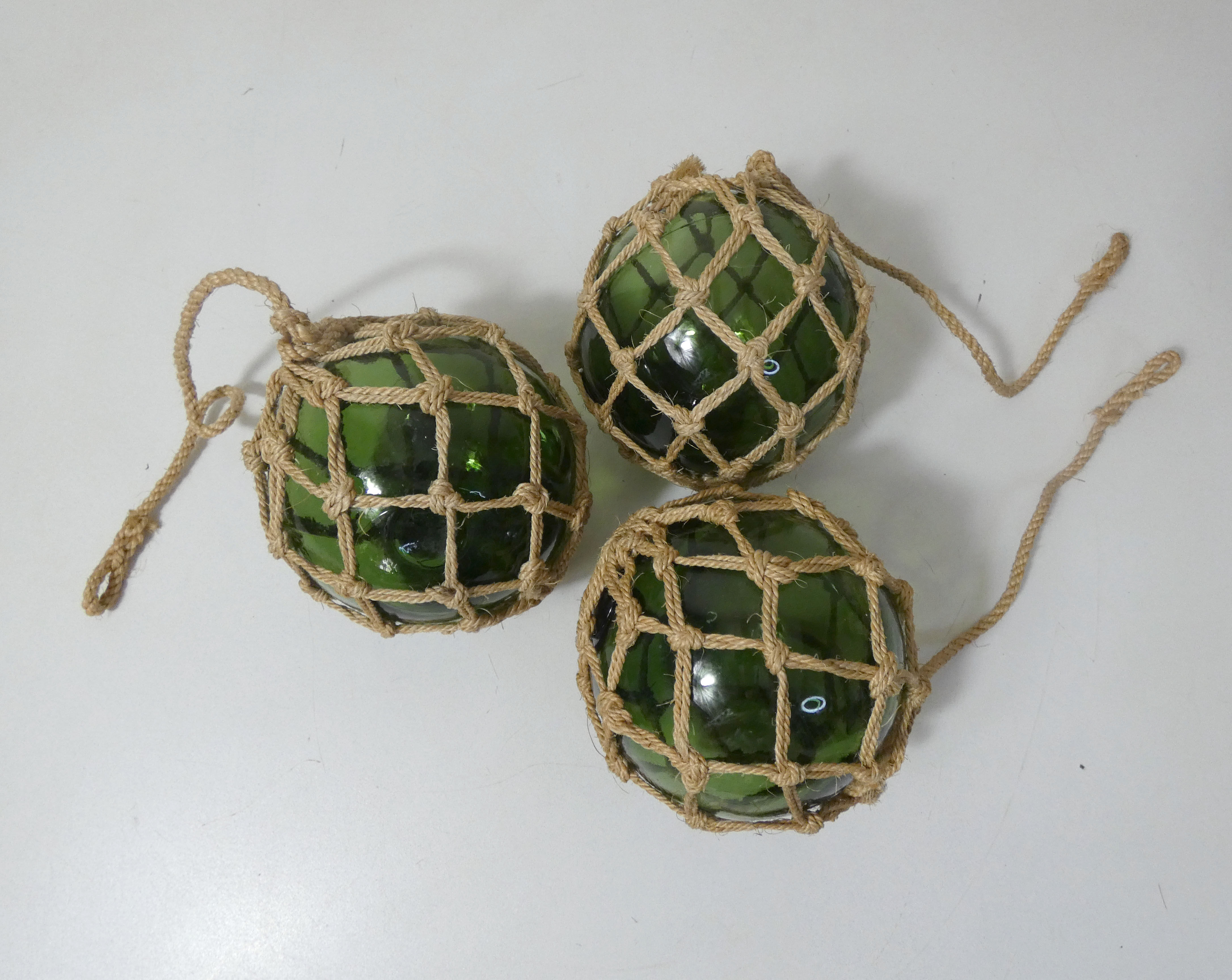 3 boules de verre flotteurs pour jardin aquatique vintage