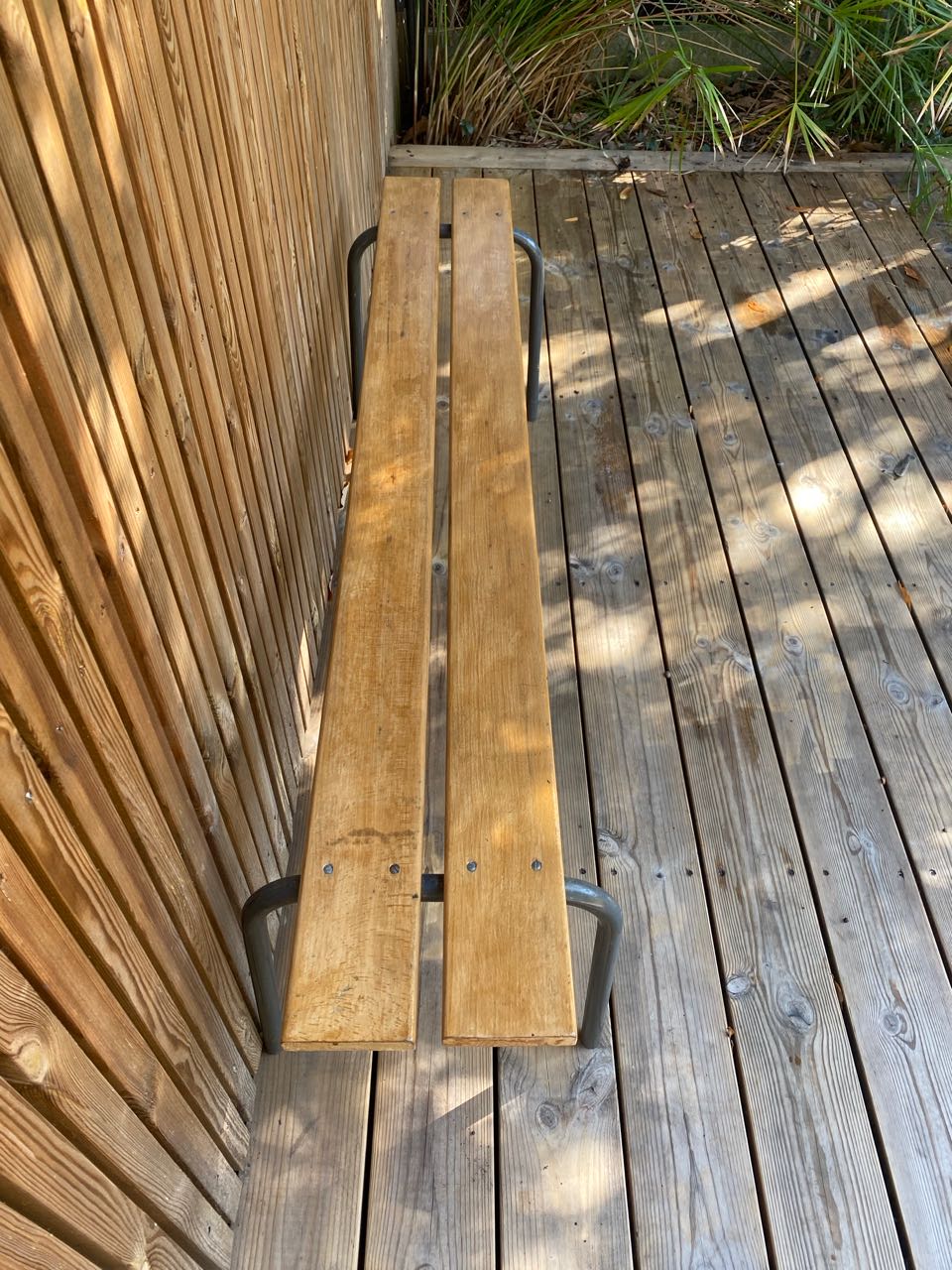Vintage school bench