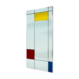Piet Mondriaan De stijl art wall mirror by Rimadesio, Italy, 1980s