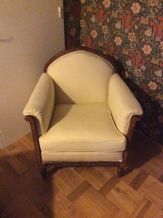 2 art deco armchairs