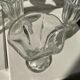 6 vintage ice cream cups with stylized foliage motifs