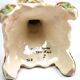 Hand-painted earthenware candle holder from Rouen, France twentieth century