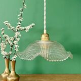 Vintage glass pendant light - tableware collection -