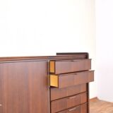 Mid-Century German Walnut Sideboard from Möbelhaus Alfred Hübner, 1960s.
