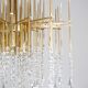 Brass and swarovsky crystals hanging lamp 1960