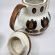 Boch la Louvière tea set, Kimono series, earthenware, Belgium 1970