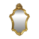 Classic Gold Crested Mirror Baroque Style Sixties 61cm