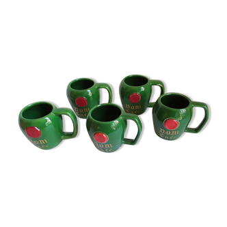 5 Vintage Benedictine Coffee Cups Dom Café