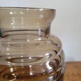 Smoked glass vase