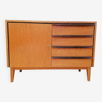 Vintage wooden chest of drawers, ex czechoslovakia, scandinavian style, 1960