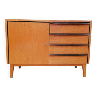 Cmmode vintage en bois, ex Tchécoslovaquie, style scandinave, 1960