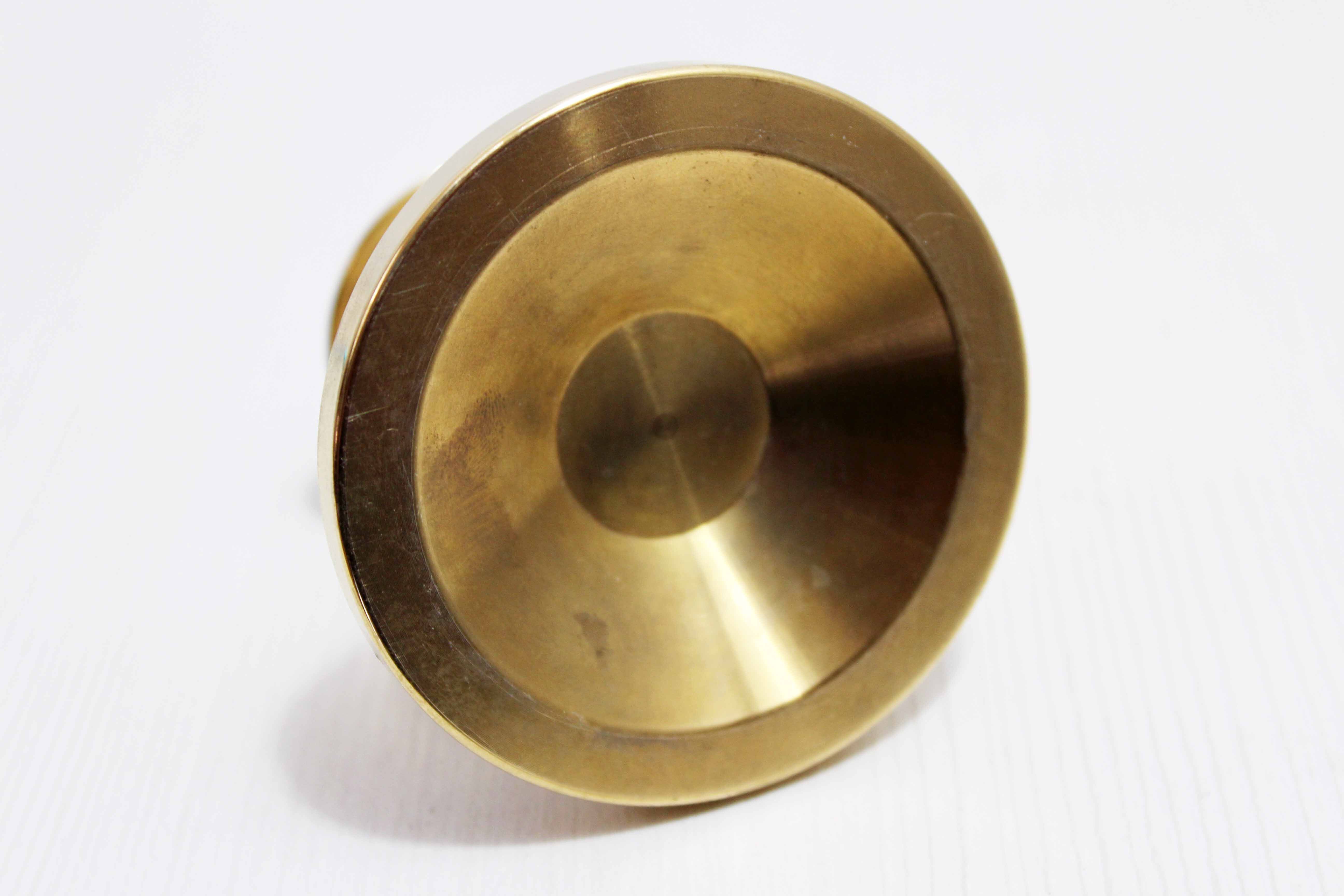 Solid brass candle holder 1950