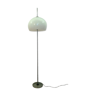 Lampadaire vintage des années 1970 métal et plexglas