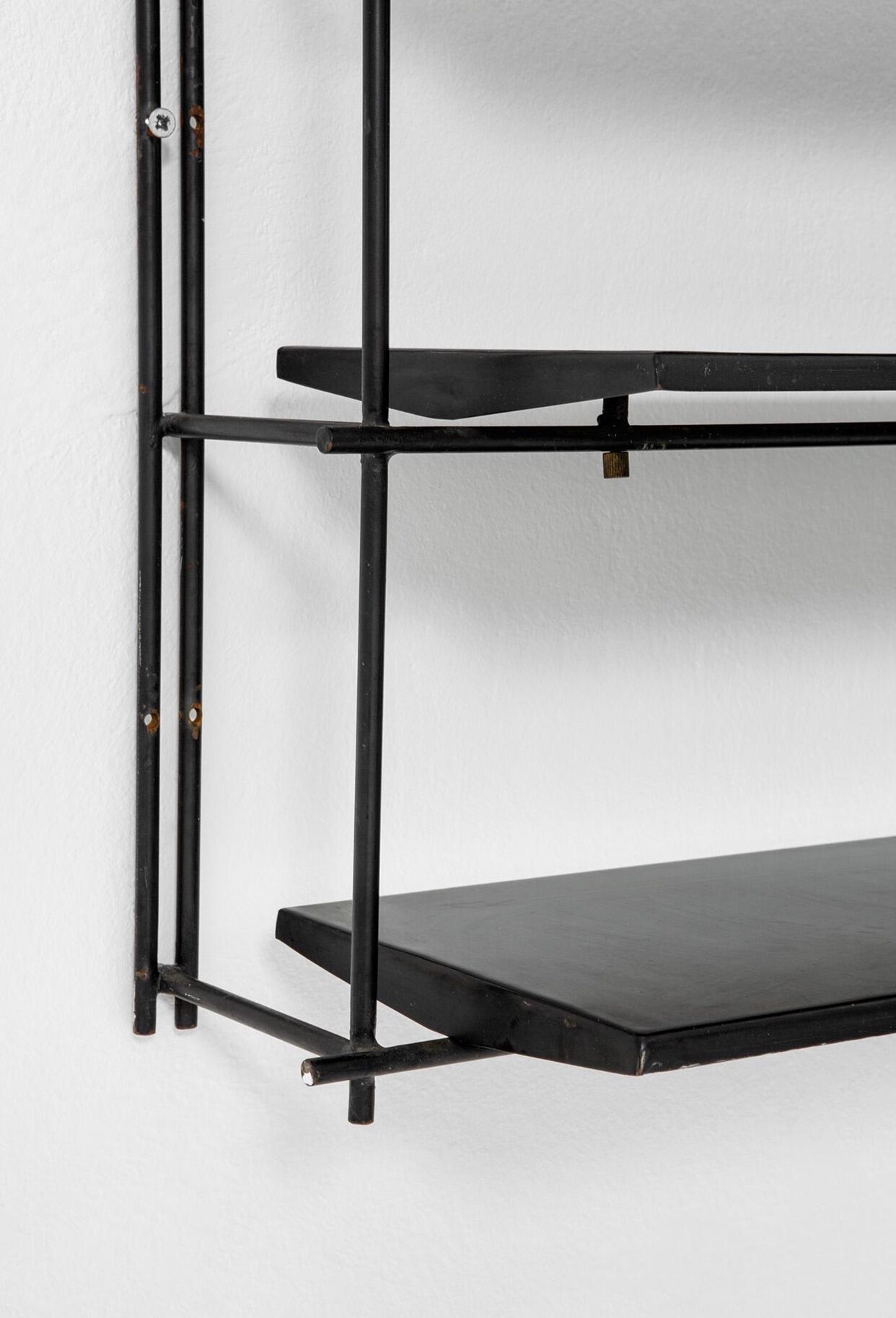 Metal shelves