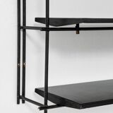 Metal shelves