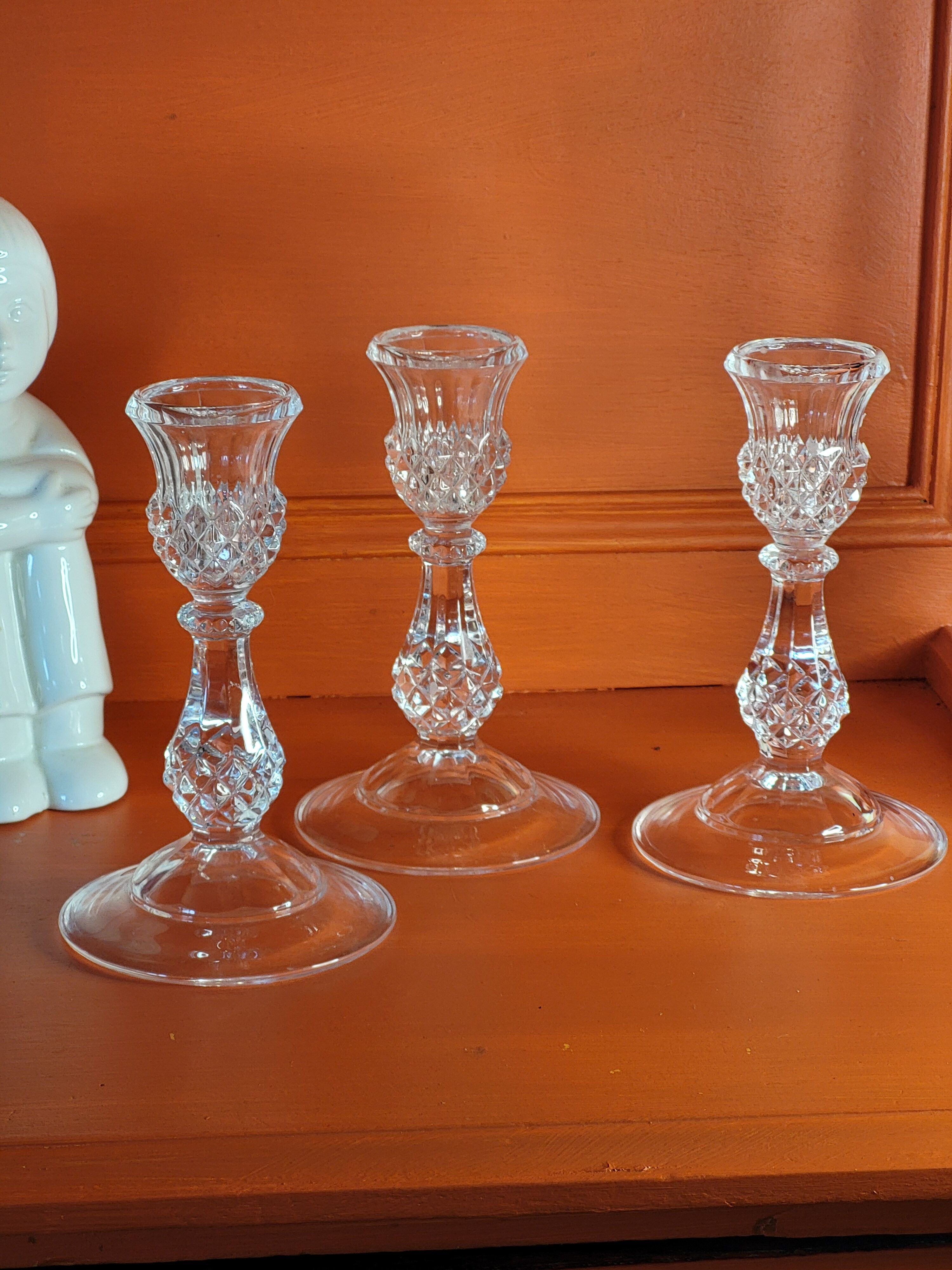 Crystal candle holders