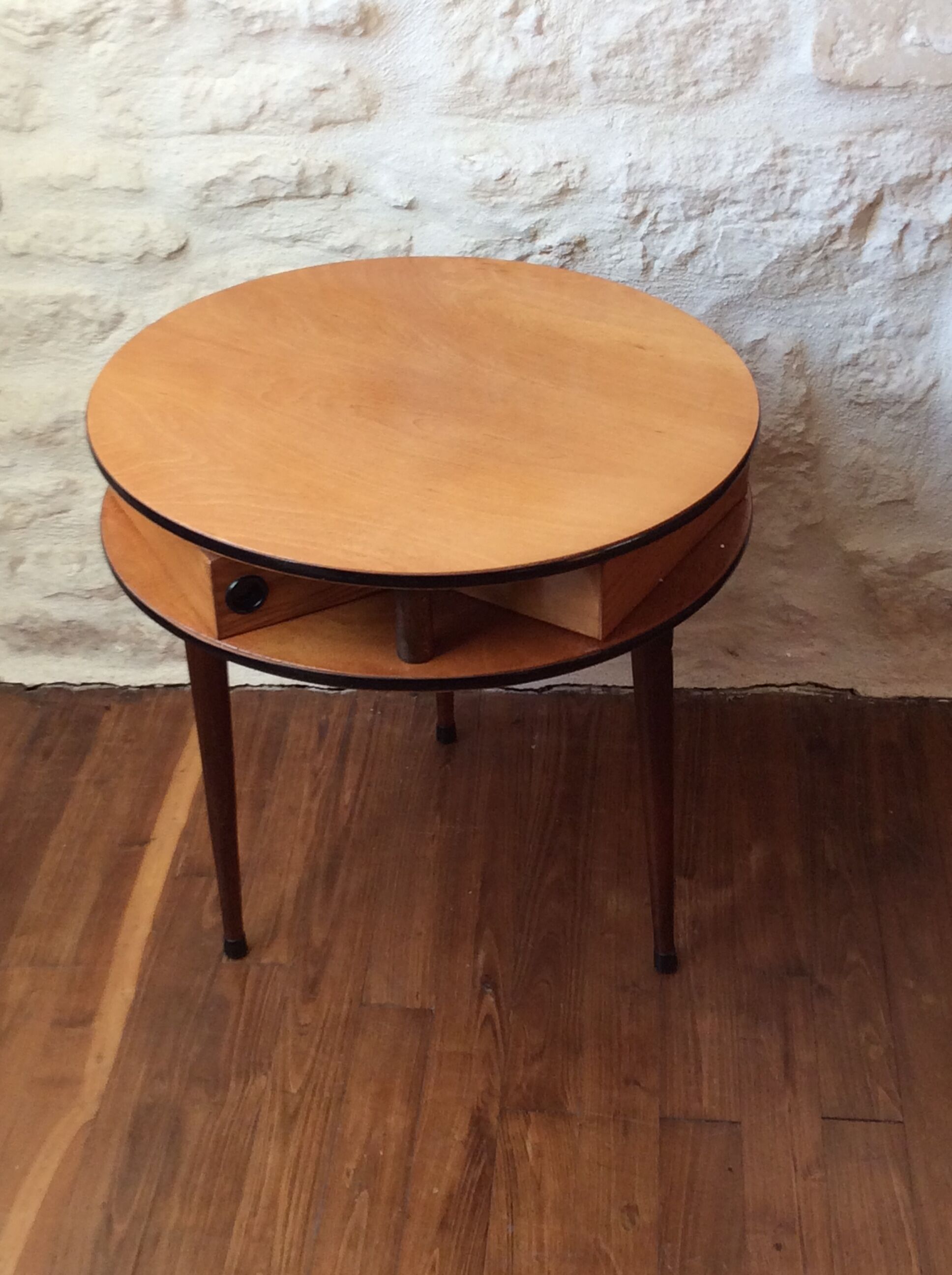 A worker sewing vintage from the 60s