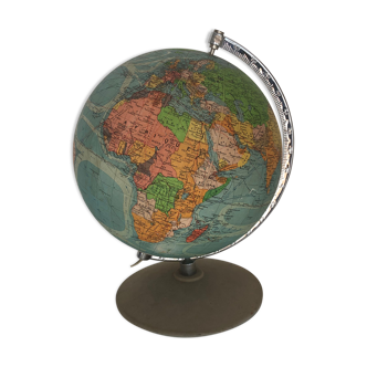Globe Earth glass Perrina vintage 1960 - 28 cm