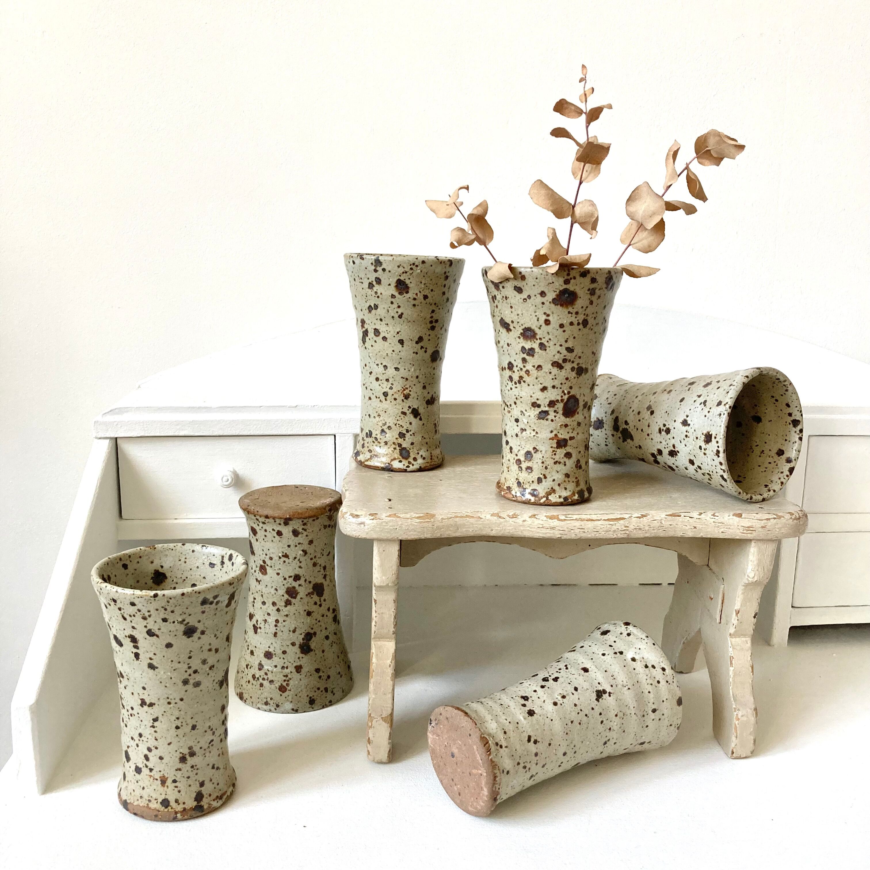 Cups sandstone cups pyrité Gustave Tiffoche, La borne 1960/70