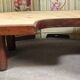 Biomorphic ceramic coffee table – signed Barrois – 1950s/60s