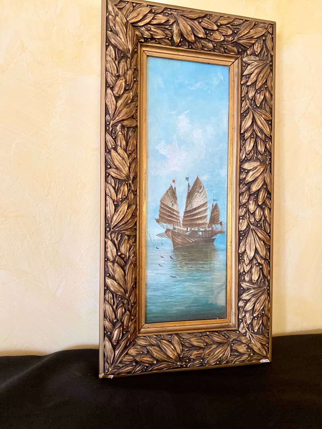 2 paintings, marine subject