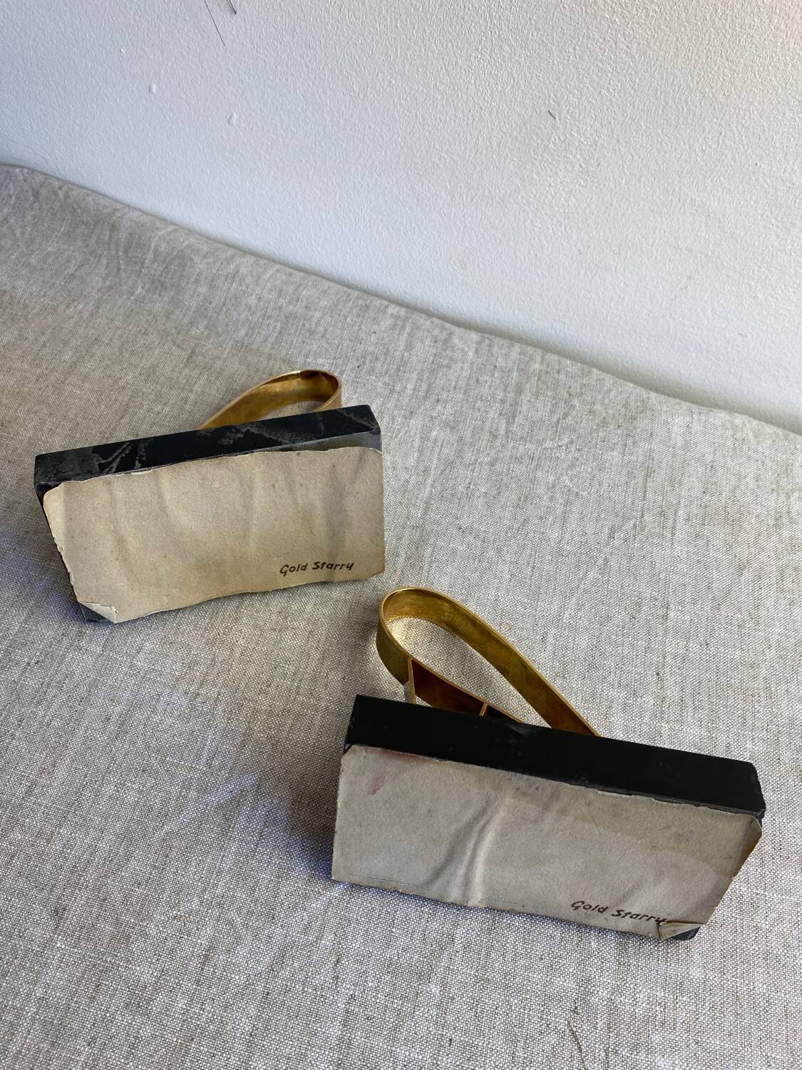 Gold Starry Bookends