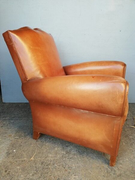 Havana leather club armchair 1930/40