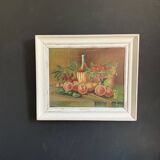 Painting still life with fruit