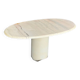 Marble and steel coffee table