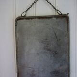 Old rectangular barber mirror