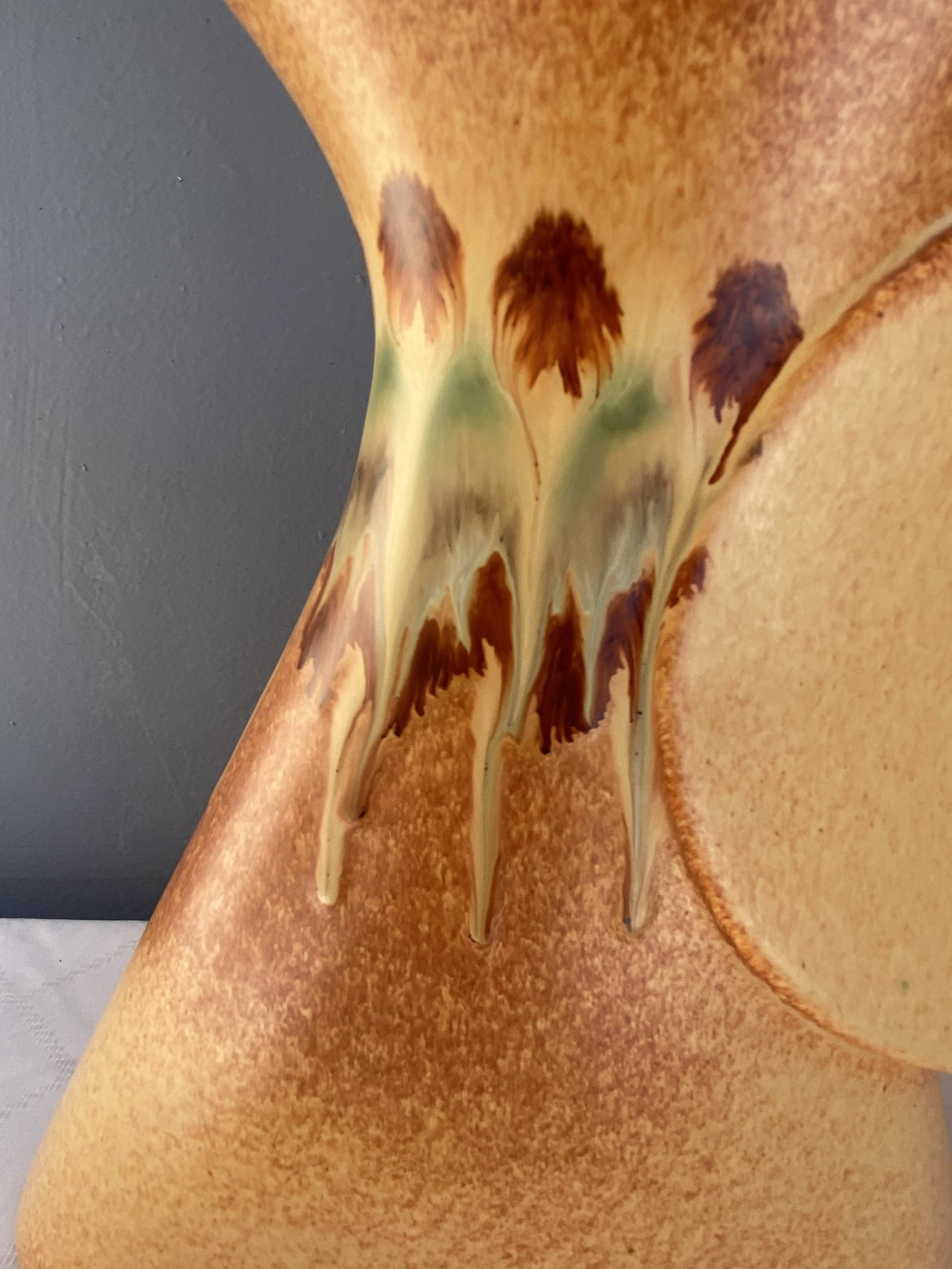 Bertoncello ceramic vase, Italy, 1960s