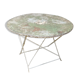 Old folding iron garden table