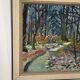 Swedish Oil on Canvas – “Forest” by Eyvind Olesen – Dated 1957