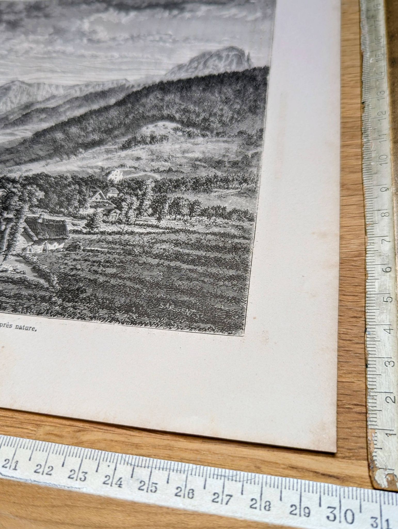 La vallée du Mont-Dore. Illustration imprimée en 1866.
